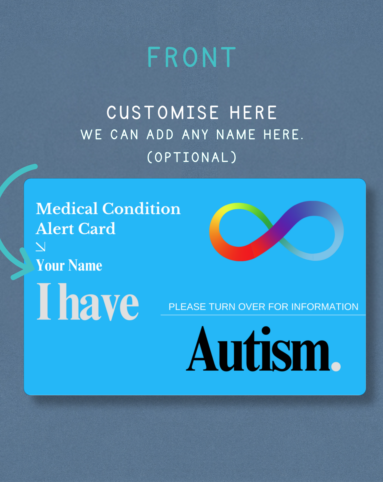 Autism Medical Alert Card