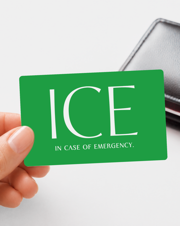 ICE Contact Card (Green)