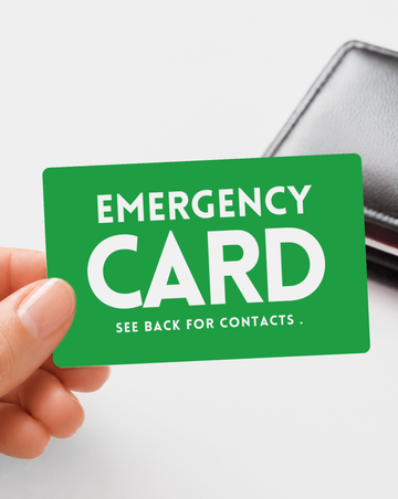 Emergency Contact Card (Green)