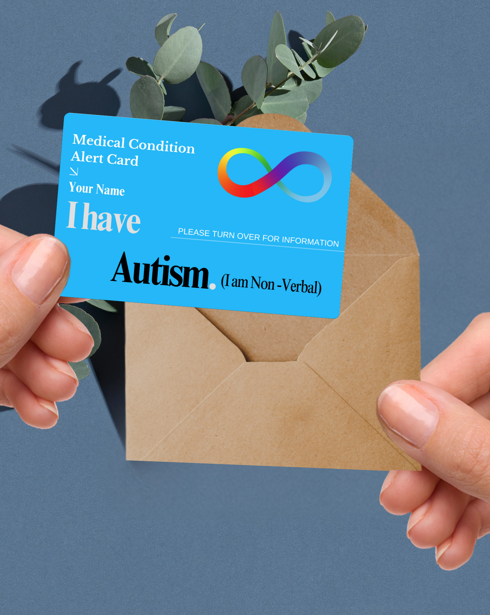 Autism (I am Non-Verbal) Medical Alert Card