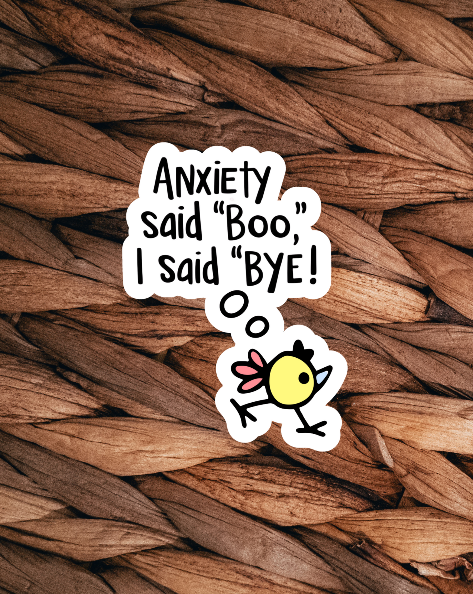 Anxiety Said Boo Sticker