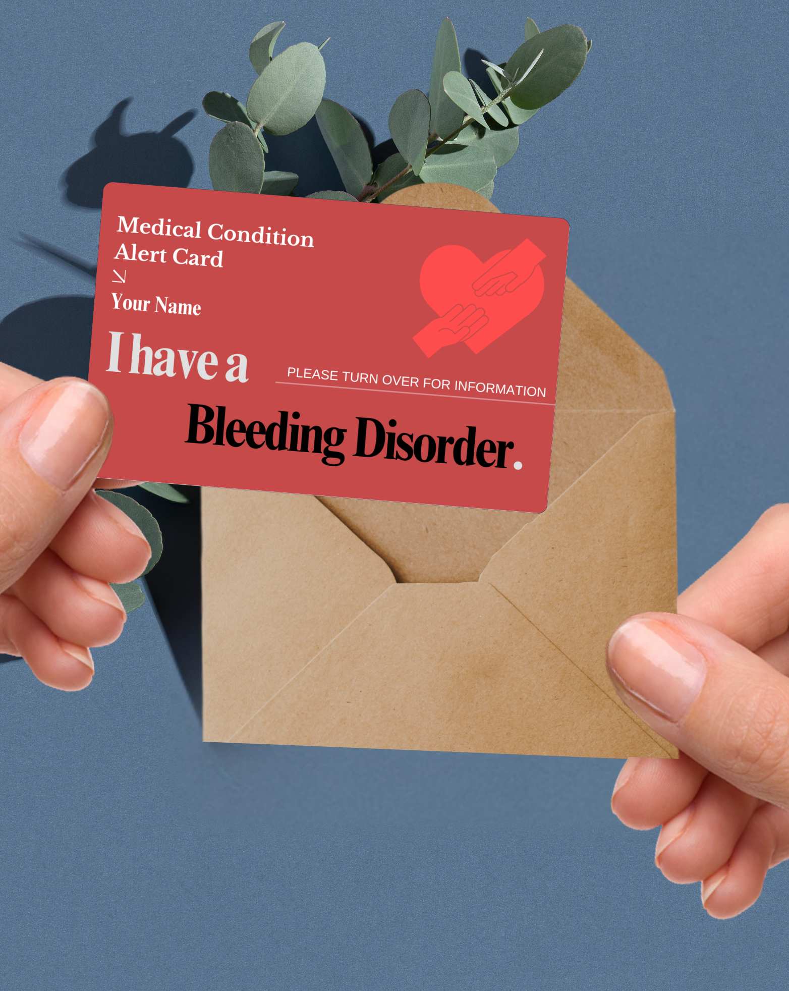 Bleeding Disorder Medical Alert Card