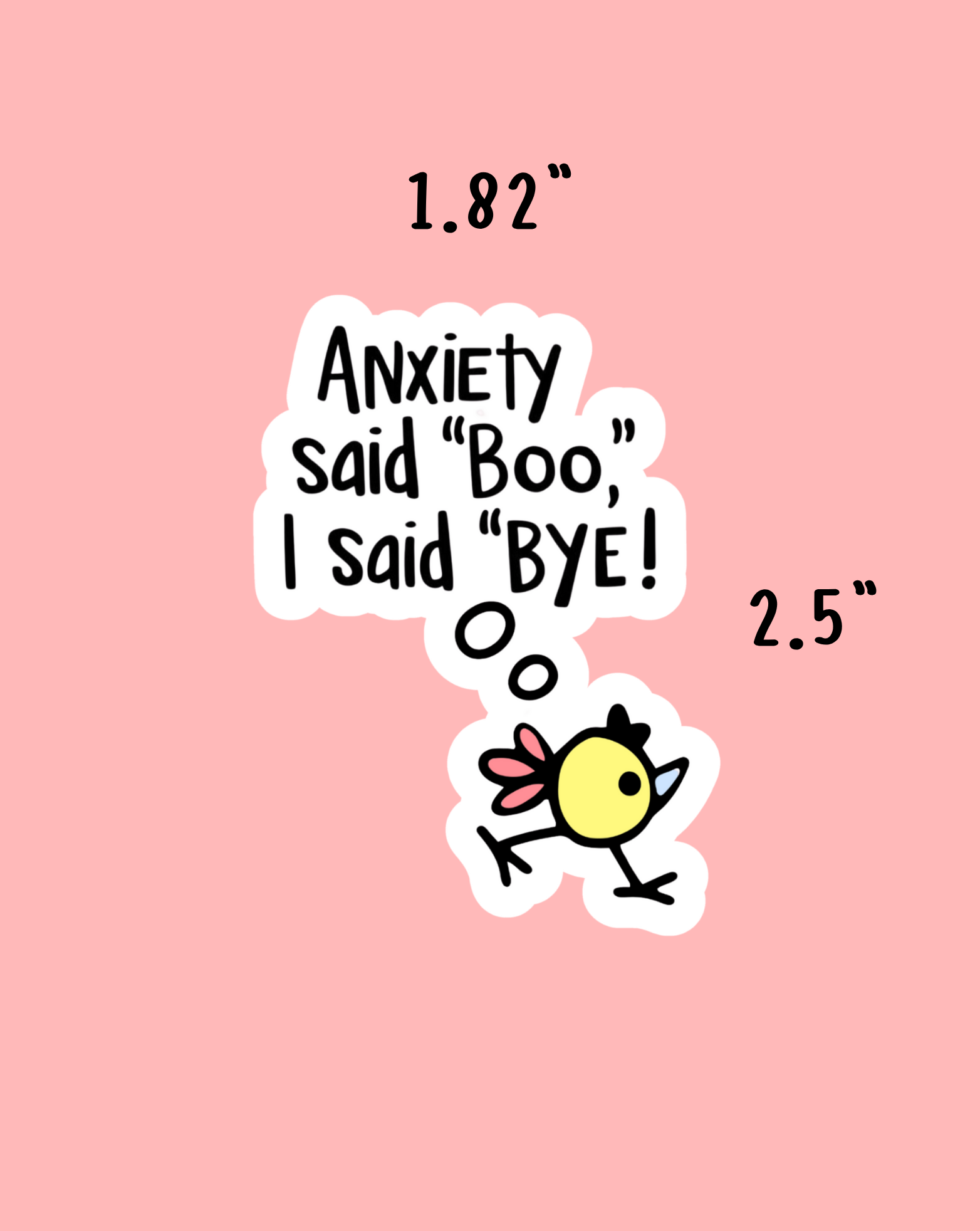 Anxiety Said Boo Sticker