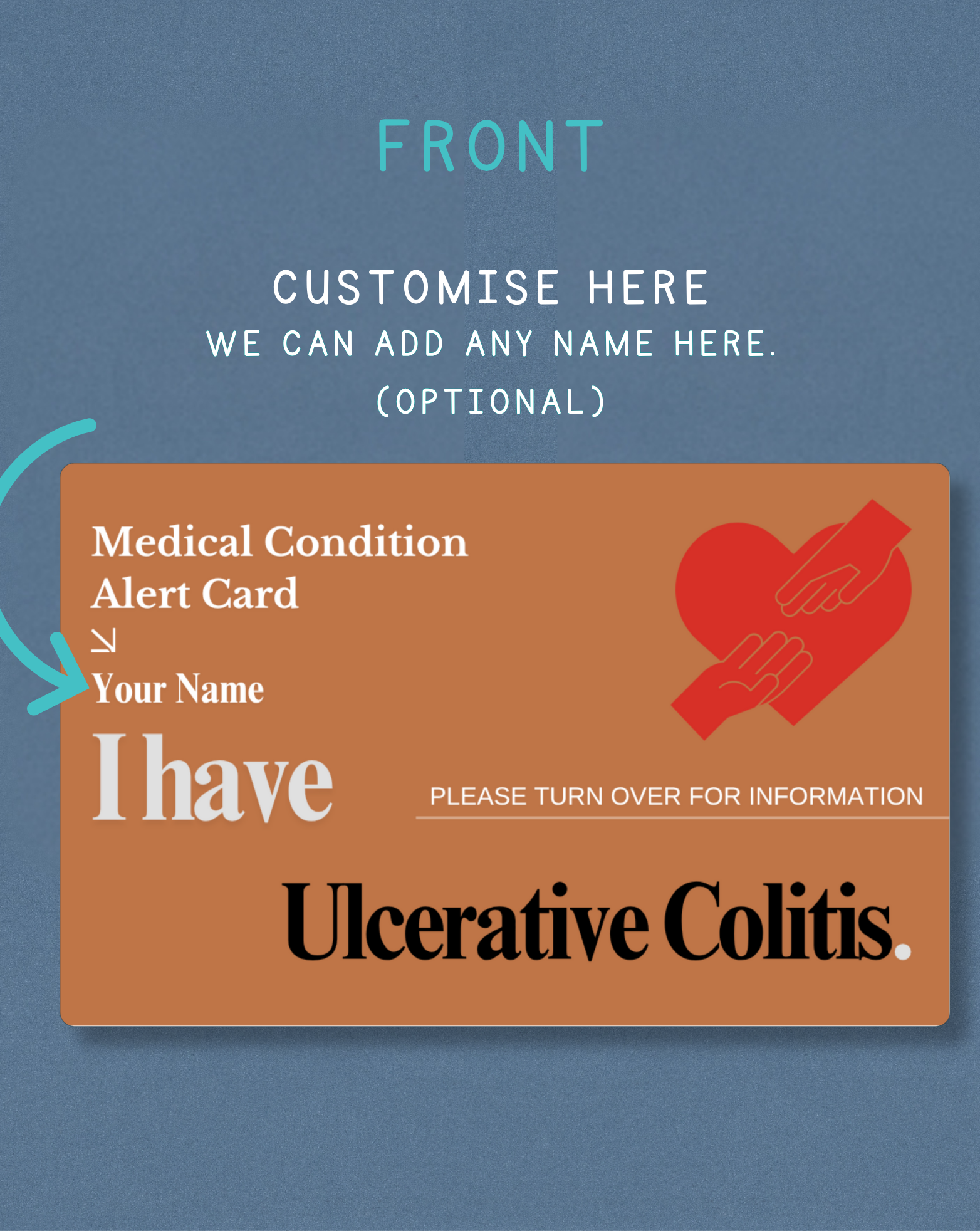 Ulcerative Colitis Medical Alert Card