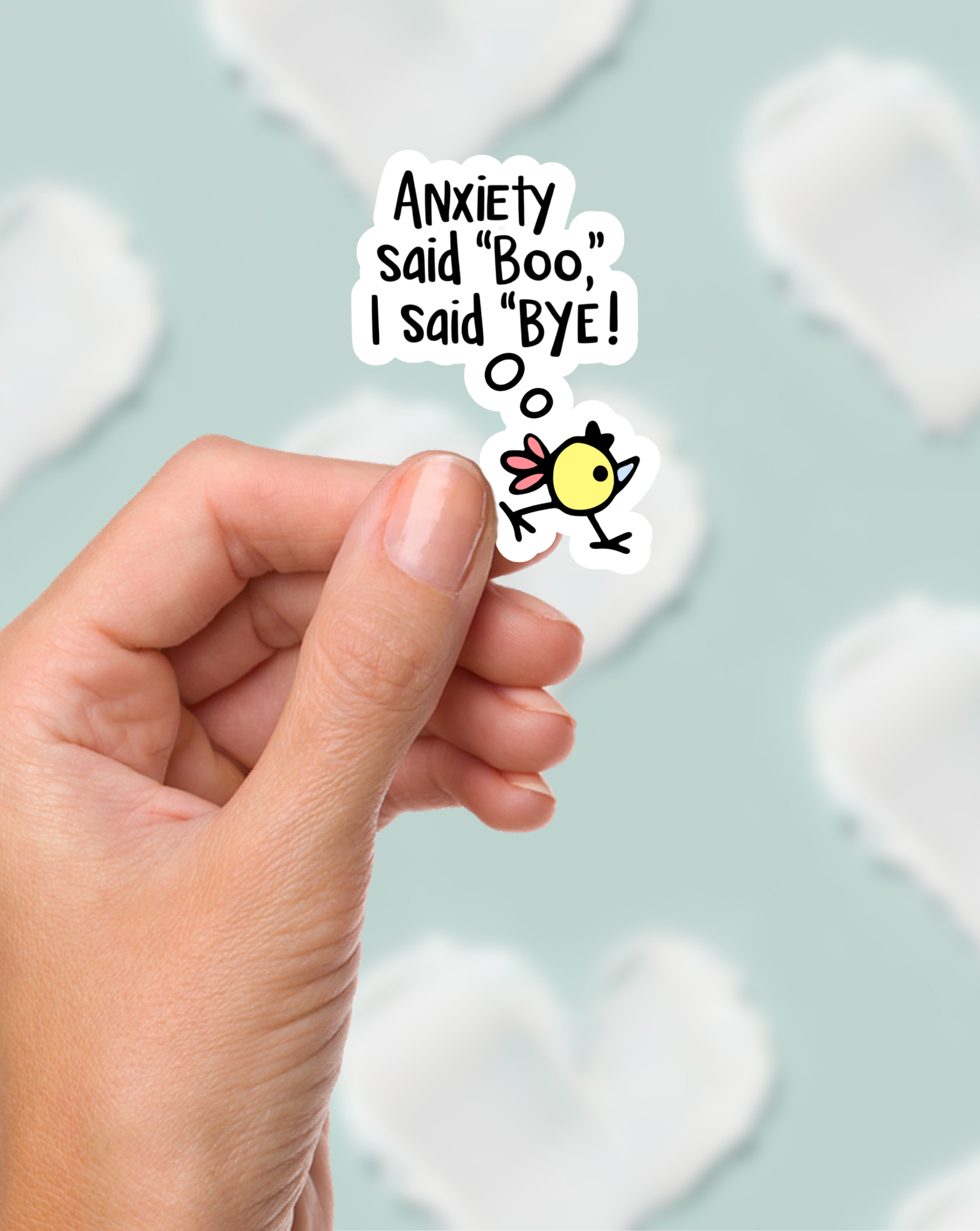 Anxiety Said Boo Sticker