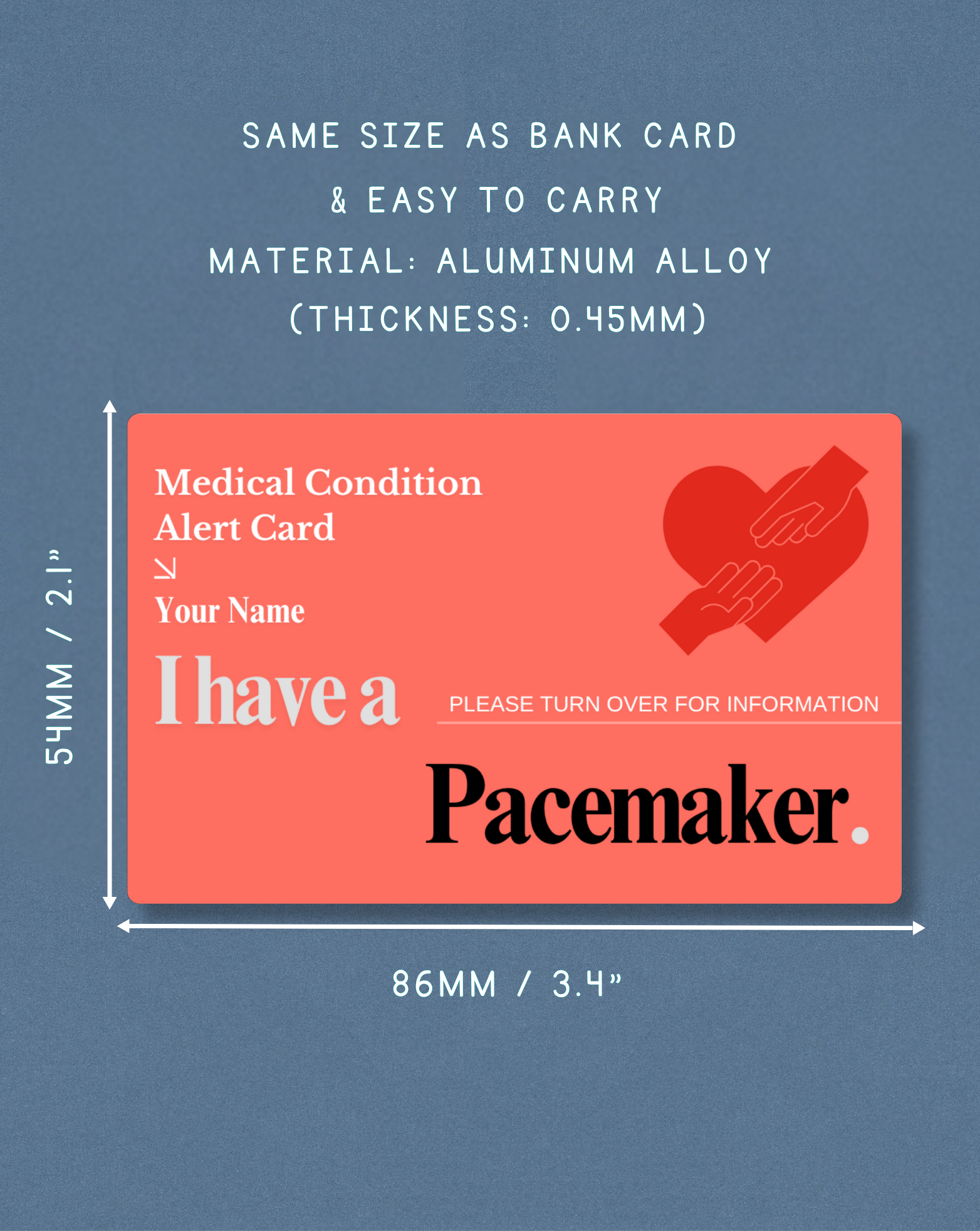 Pacemaker Medical Alert Card