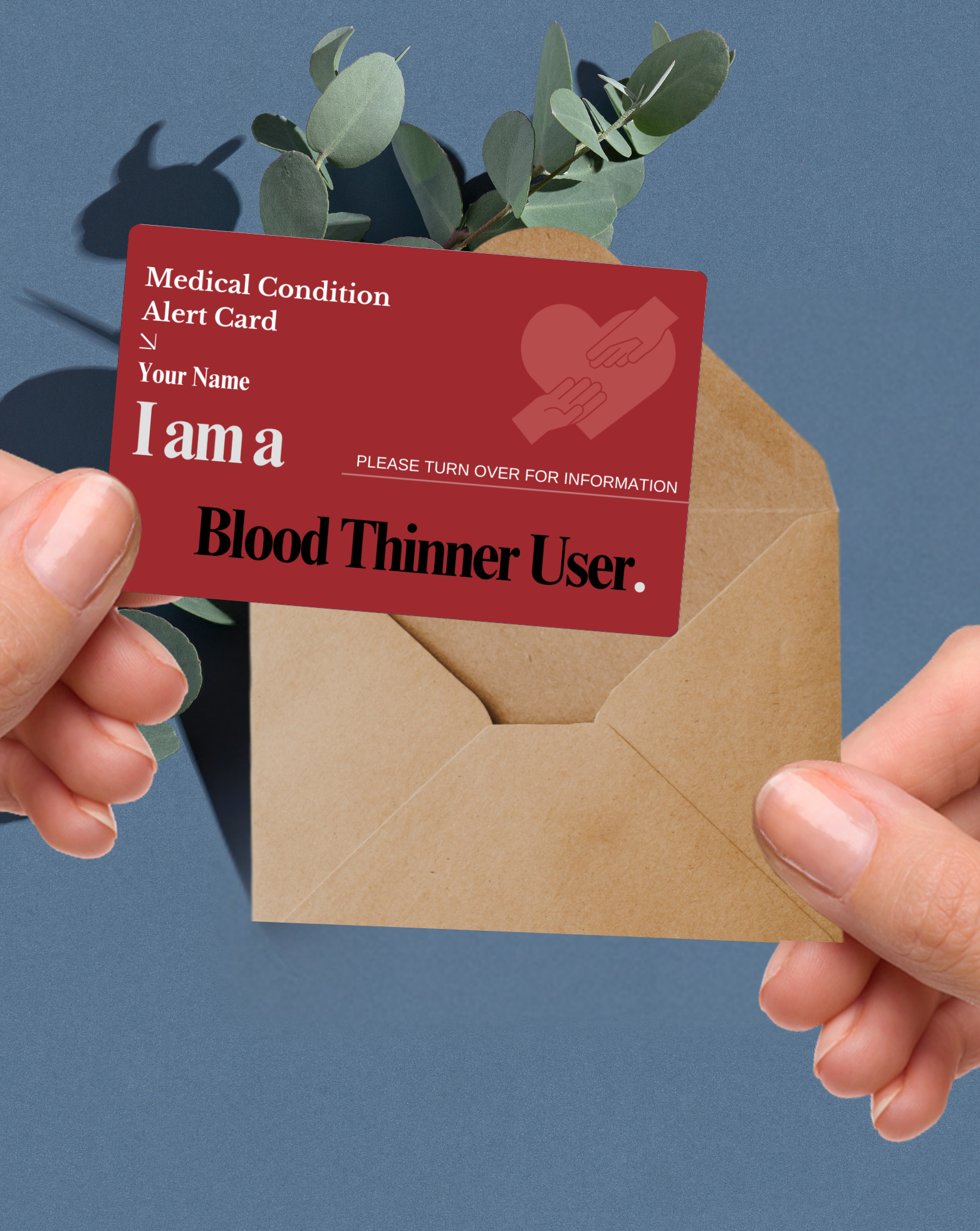 Blood Thinner User Medical Alert Card