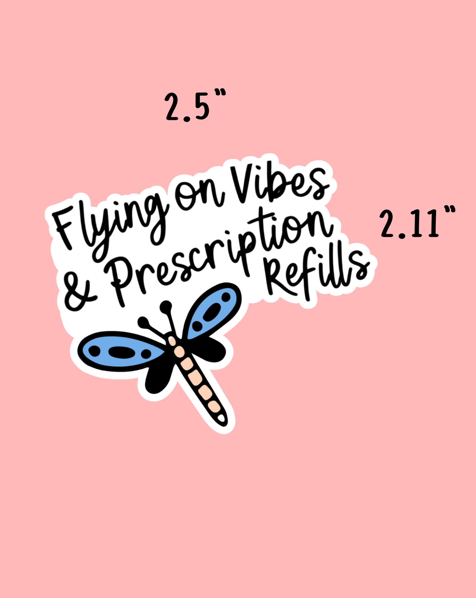 Flying On Vibes Sticker