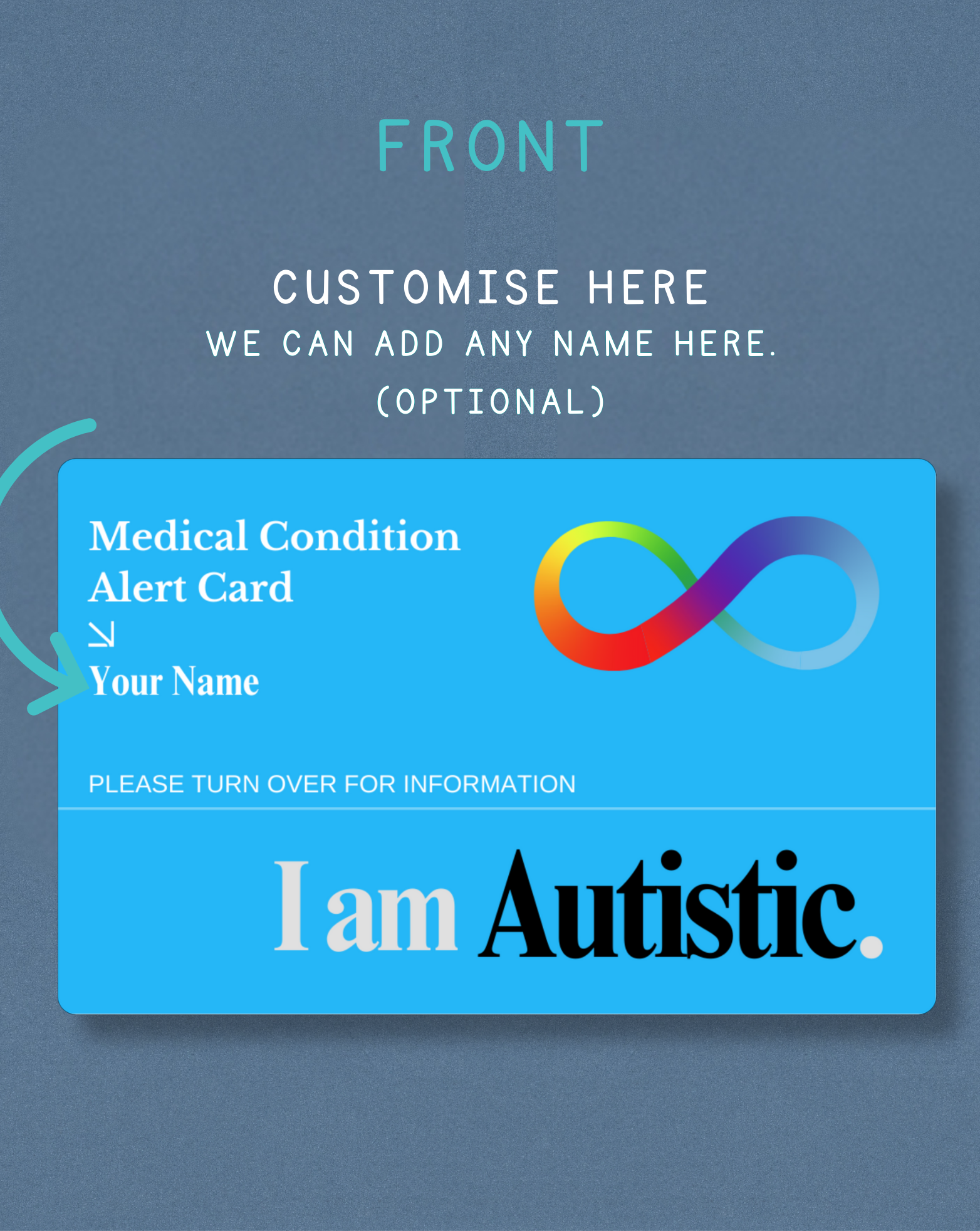 Autistic Medical Alert Card