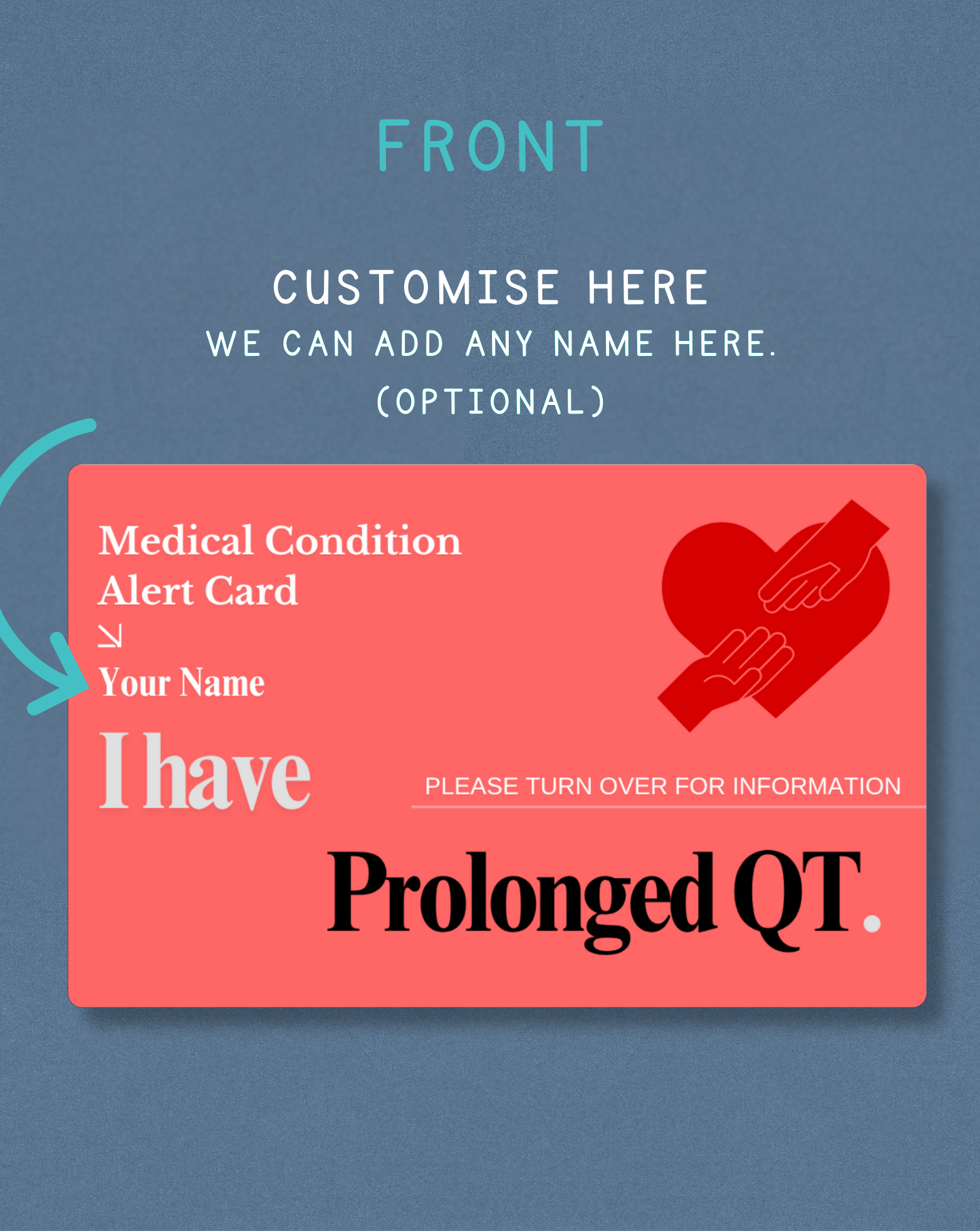 Prolonged QT Medical Alert Card