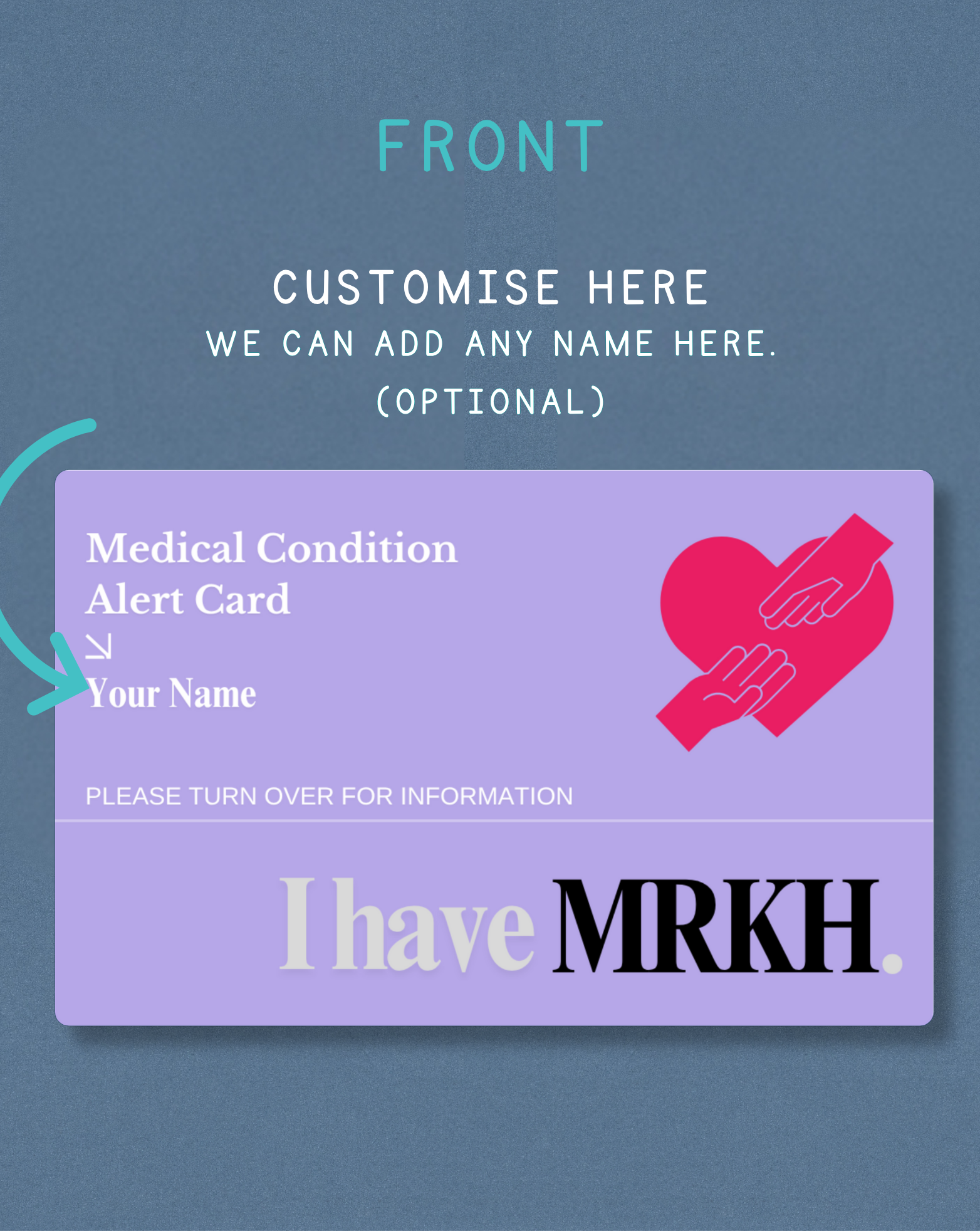 MRKH Medical Alert Card