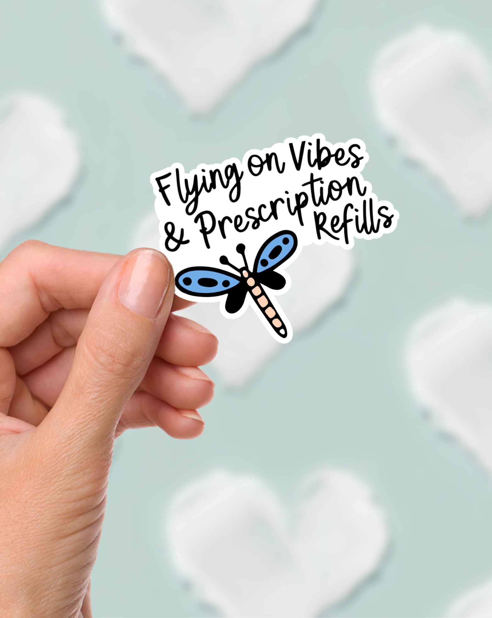 Flying On Vibes Sticker