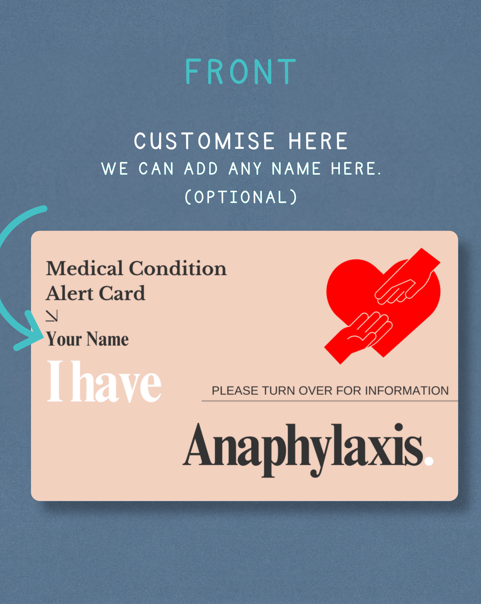 Anaphylaxis Alert Card