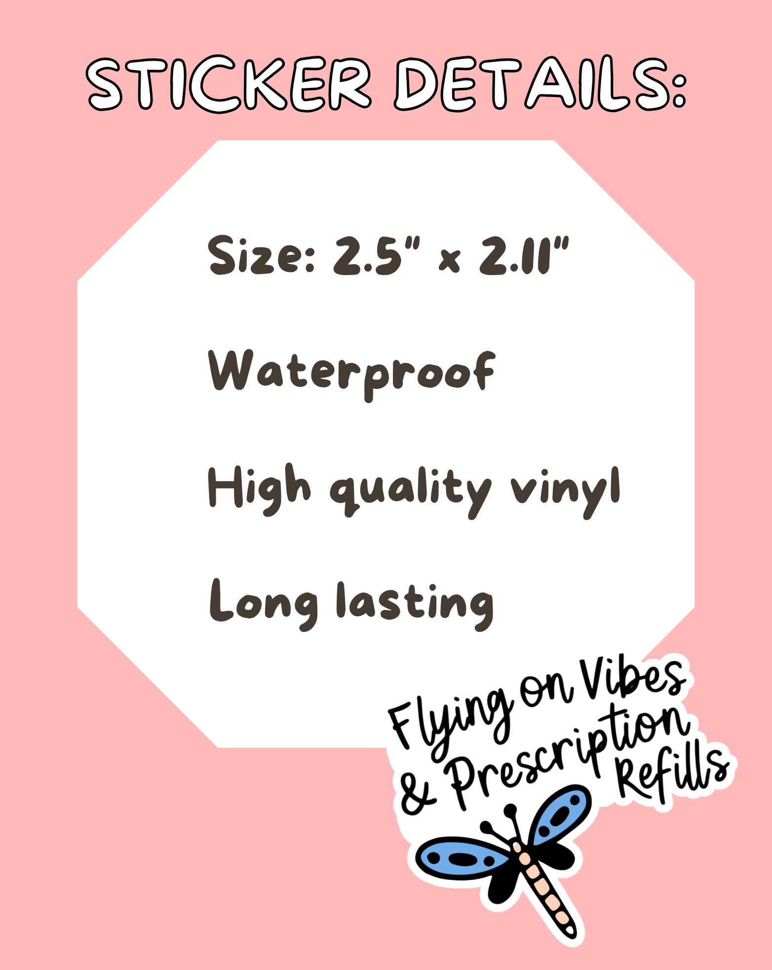 Flying On Vibes Sticker