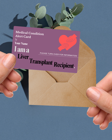 Liver Transplant Recipient Medical Alert Card
