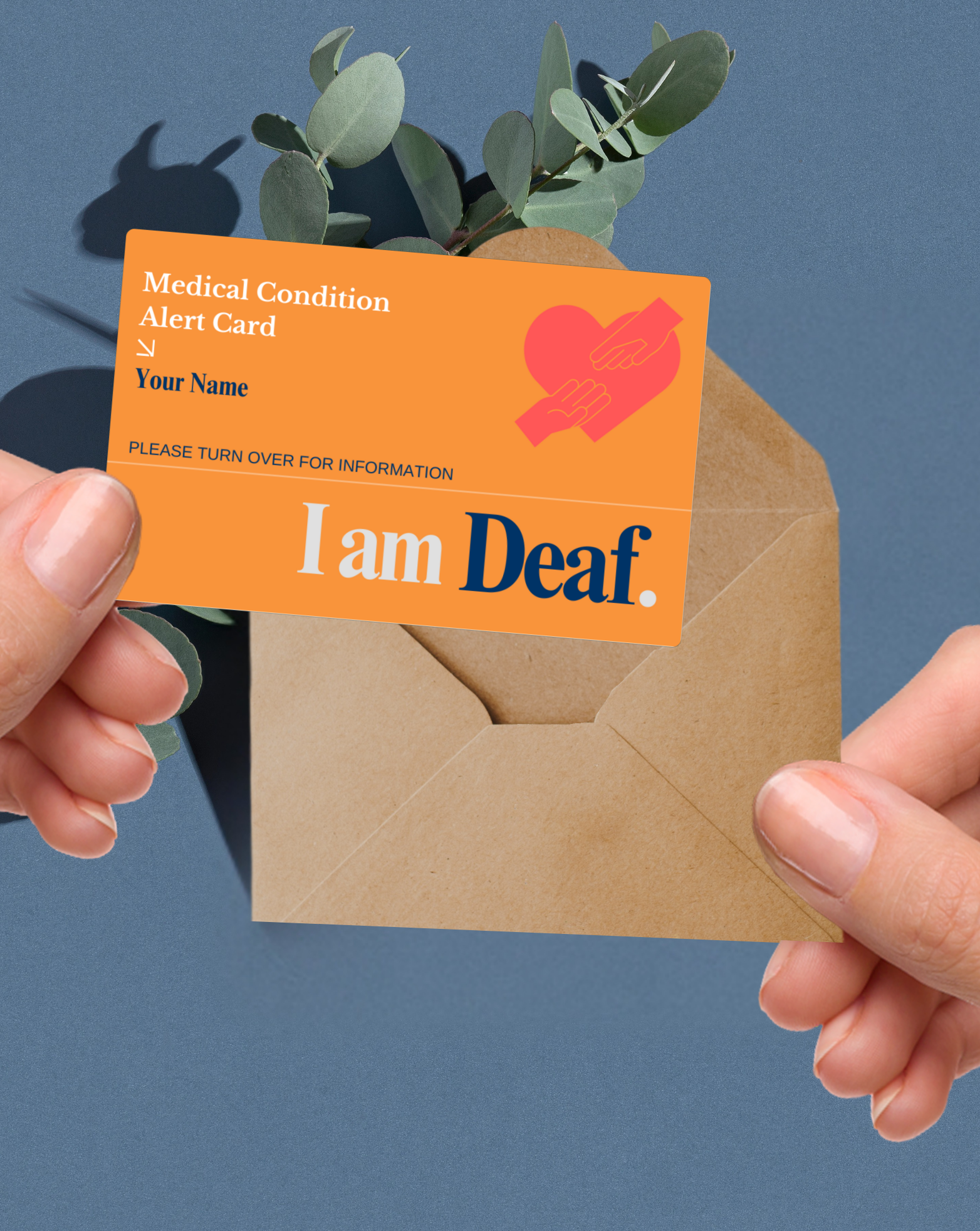 Deaf Medical Alert Card