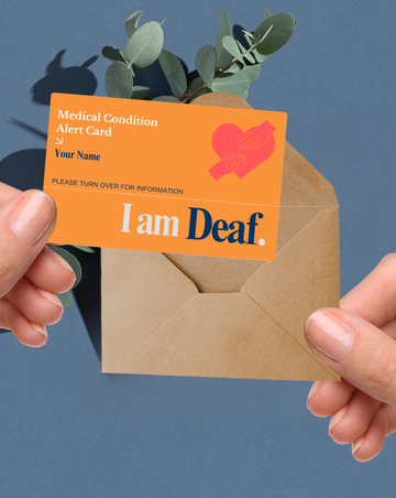 Deaf Medical Alert Card