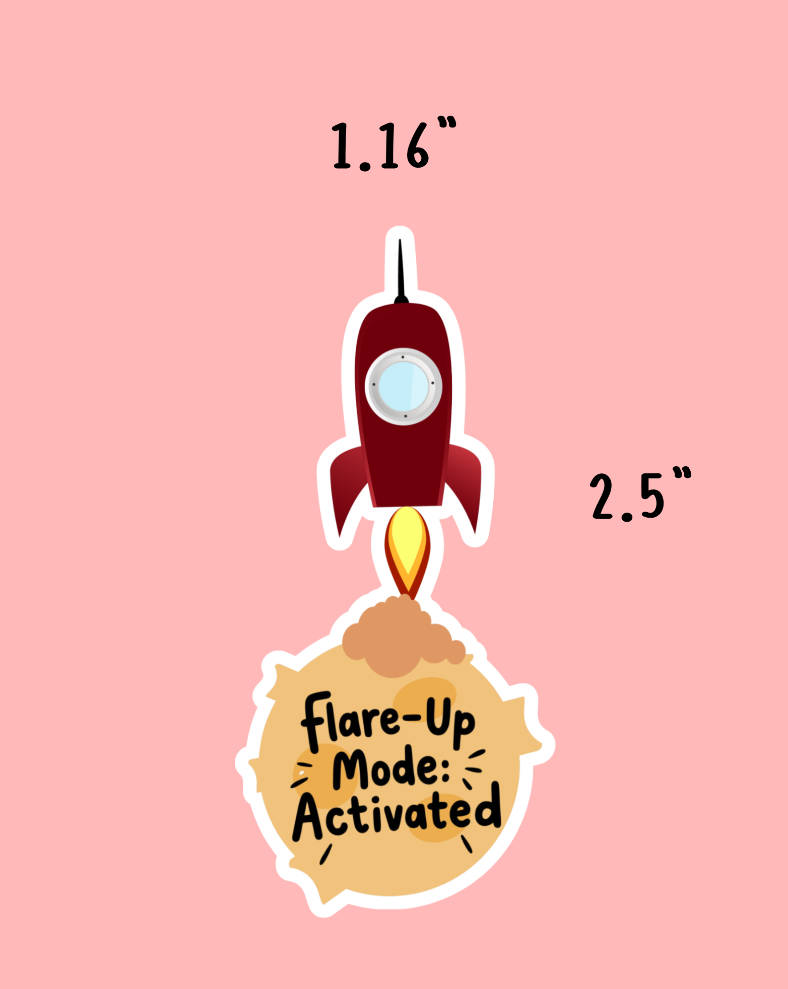 Flare-up Mode Activated Sticker