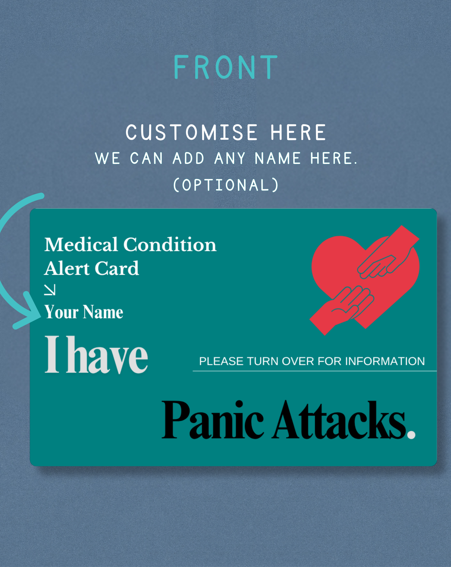 Panic Attacks Medical Alert Card