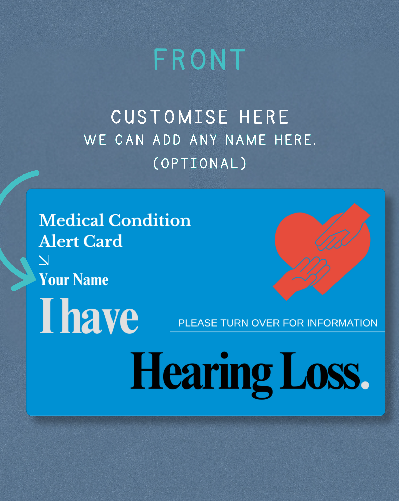 Hearing Loss Medical Alert Card