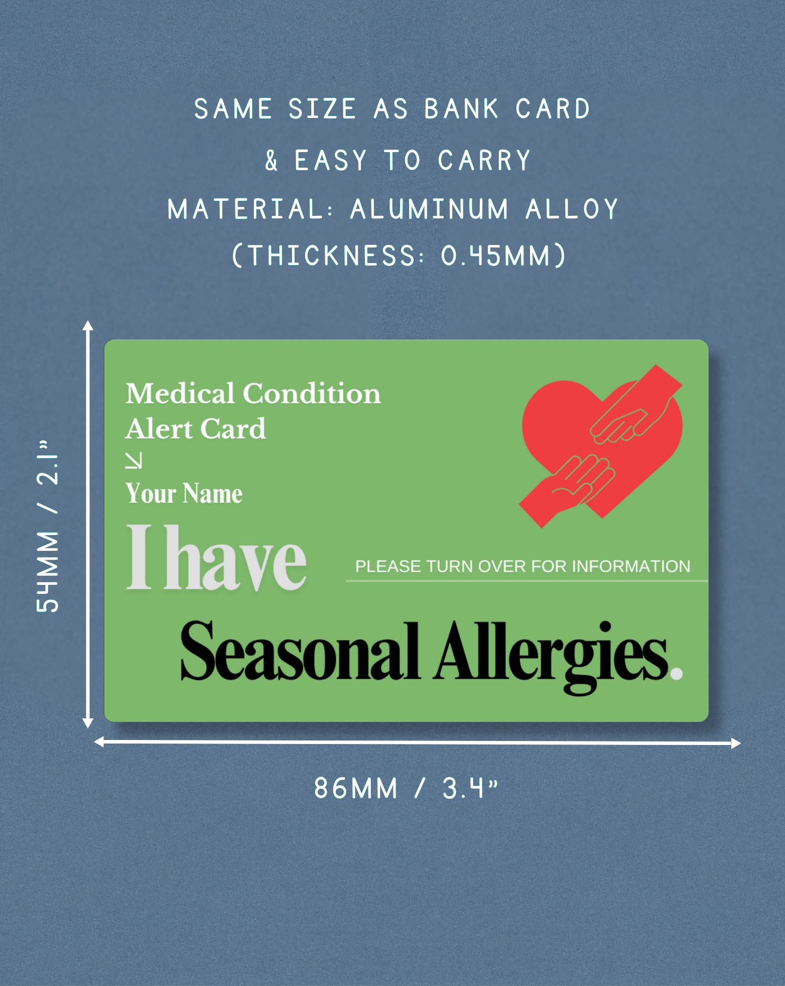Seasonal Allergies Alert Card