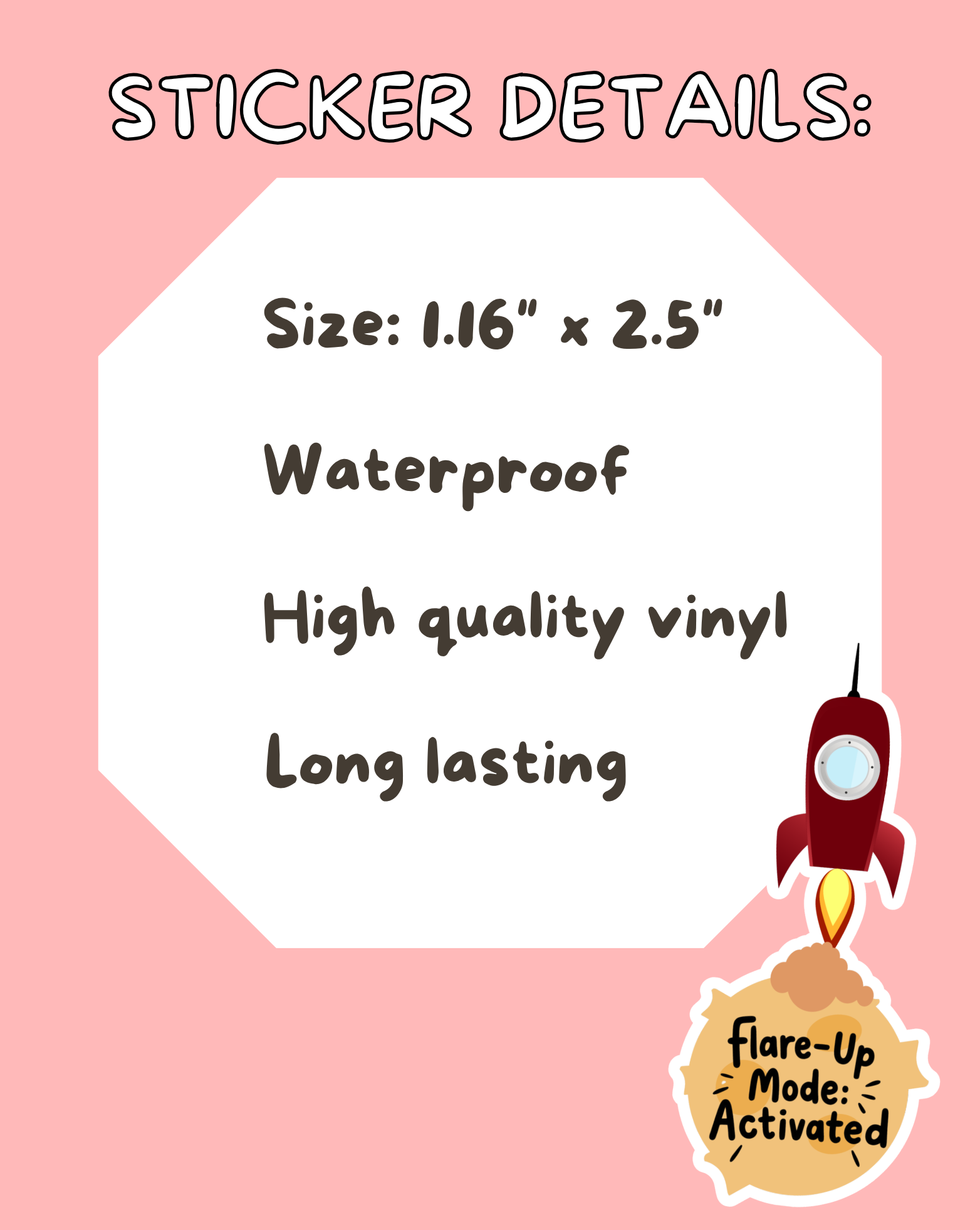 Flare-up Mode Activated Sticker