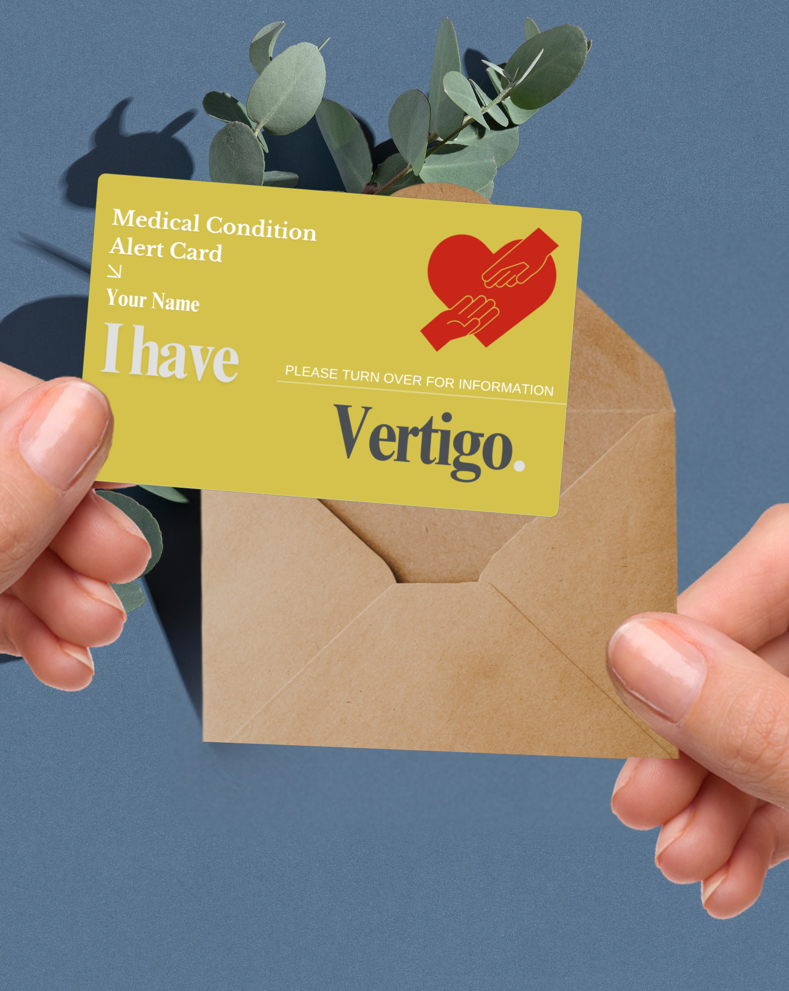 Vertigo Medical Alert Card
