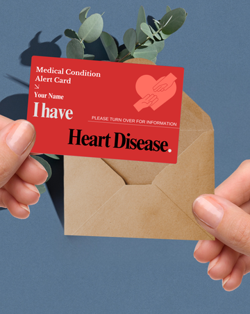 Heart Disease Medical Alert Card