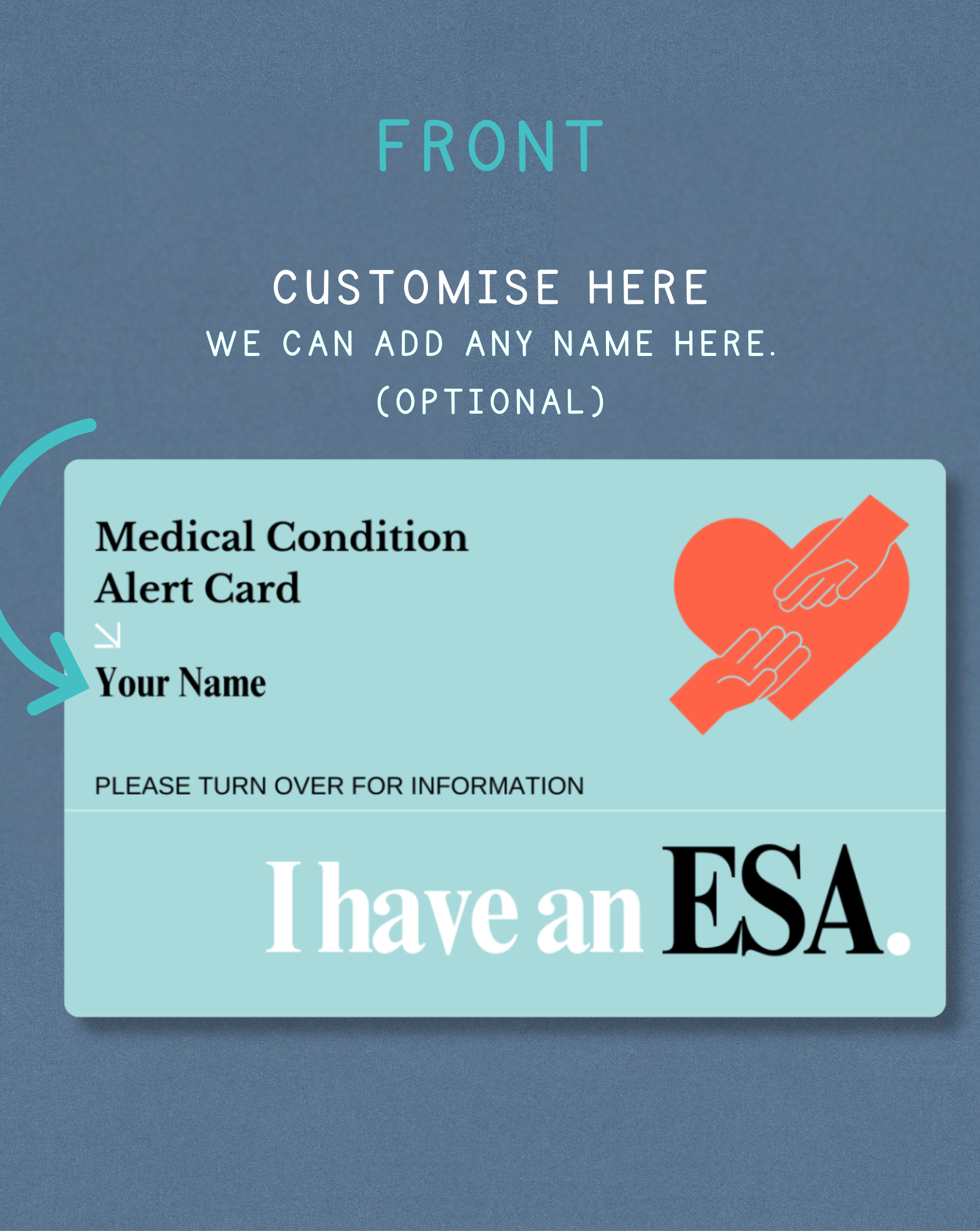 ESA Medical Alert Card